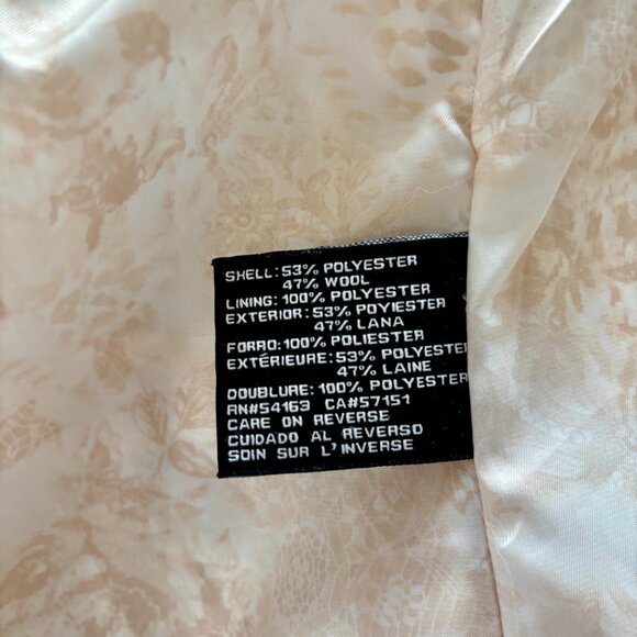 Elegant GUESS Wool-Blend Fit & Flare Coat - Size Small - Picture 9 of 10